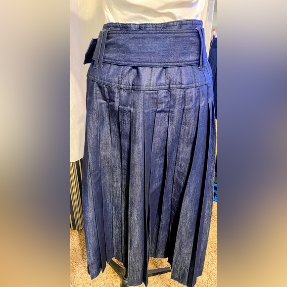 Anthropologie’s Pilcro Denim Pleated Skirt - Picture 2 of 4